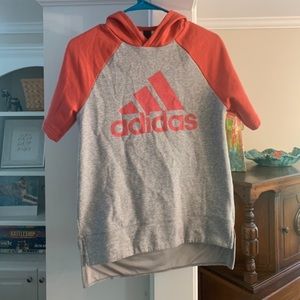 adidas short sleeve hoodie
